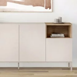 Μπουφές Cailin  χρώμα sandstone - sepet oak 180x41,8x80εκ.