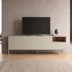 Έπιπλο τηλεόρασης Cailin  χρώμα sandstone - sepet oak 180x41,8x55εκ.