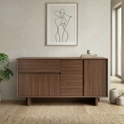 Μπουφές Capri  χρώμα καρυδί milano 146x45x76,5εκ.