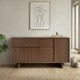 Μπουφές Capri  χρώμα καρυδί milano 146x45x76,5εκ.
