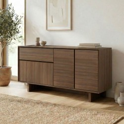 Μπουφές Capri  χρώμα καρυδί milano 146x45x76,5εκ.
