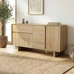 Μπουφές Capri  χρώμα sapphire oak 146x45x76,5εκ.