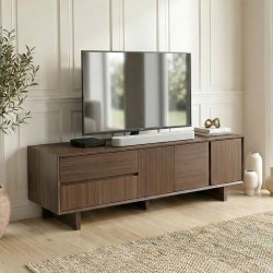 Έπιπλο τηλεόρασης Capri  χρώμα καρυδί milano 180x45x55εκ.