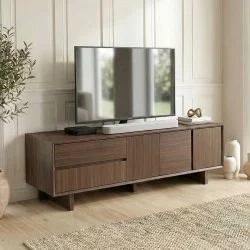 Έπιπλο τηλεόρασης Capri  χρώμα καρυδί milano 180x45x55εκ.
