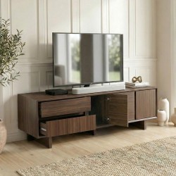 Έπιπλο τηλεόρασης Capri  χρώμα καρυδί milano 180x45x55εκ.