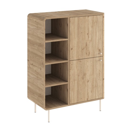 Μπουφές Colia  χρώμα sepet oak 85x44x120,4εκ.