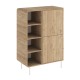 Μπουφές Colia  χρώμα sepet oak 85x44x120,4εκ.