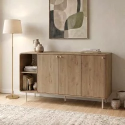 Μπουφές Colia  χρώμα sepet oak 150x44x80εκ.