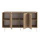 Μπουφές Colia  χρώμα sepet oak 150x44x80εκ.