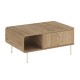 Τραπεζάκι σαλονιού Colia  χρώμα sepet oak 90x60x40,4εκ.