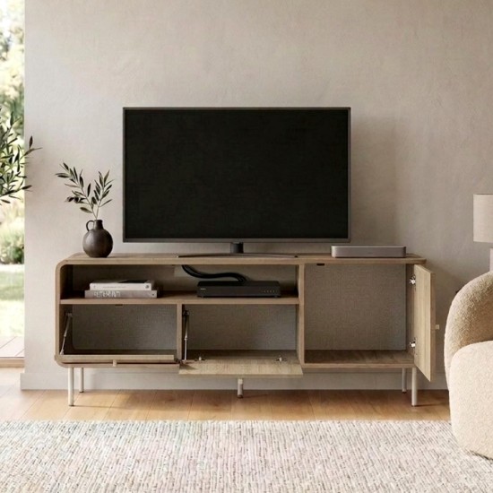Έπιπλο τηλεόρασης Colia  χρώμα sepet oak 140,3x34x55,7εκ.
