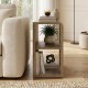 Τραπεζάκι βοηθητικό Colia  χρώμα sepet oak 58x25x50εκ.