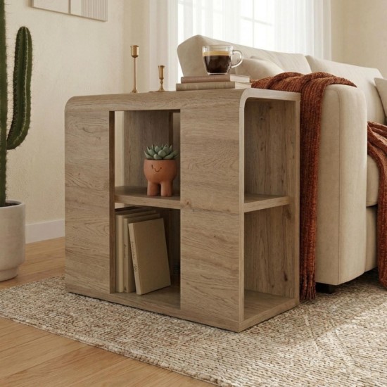 Τραπεζάκι βοηθητικό Colia  χρώμα sepet oak 58x25x50εκ.
