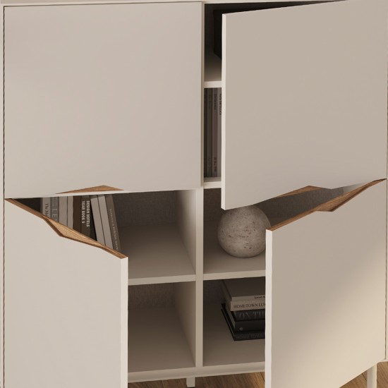 Μπουφές Marquise  χρώμα sandstone 98x40x120εκ.