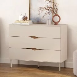 Συρταριέρα Marquise  χρώμα sandstone 98x40x78,5εκ.