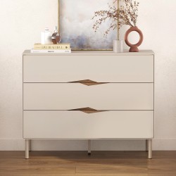 Συρταριέρα Marquise  χρώμα sandstone 98x40x78,5εκ.
