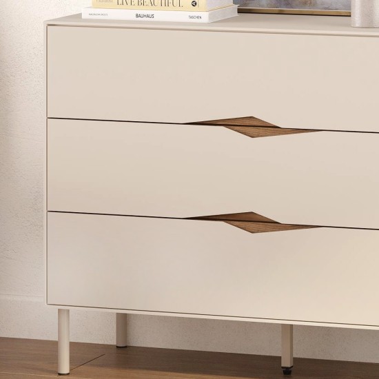Συρταριέρα Marquise  χρώμα sandstone 98x40x78,5εκ.