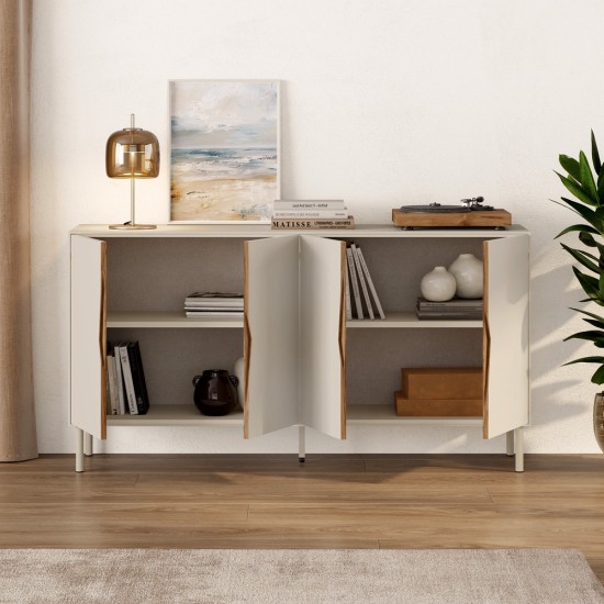 Μπουφές Marquise  χρώμα sandstone 150x40x78,5εκ.