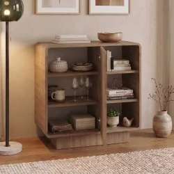 Μπουφές Rovel  χρώμα sepet oak 80,3x39x80,4εκ.