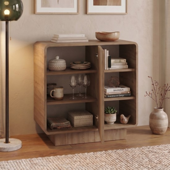 Μπουφές Rovel  χρώμα sepet oak 80,3x39x80,4εκ.