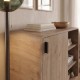Μπουφές Rovel  χρώμα sepet oak 80,3x39x80,4εκ.
