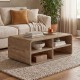 Τραπεζάκι σαλονιού Rovel  χρώμα sepet oak 80,3x50x32,5εκ.