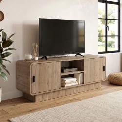 Έπιπλο τηλεόρασης Rovel  χρώμα sepet oak 140,3x39x50εκ.