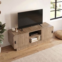 Έπιπλο τηλεόρασης Rovel  χρώμα sepet oak 140,3x39x50εκ.