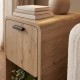 Τραπεζάκι βοηθητικό - Κομοδίνο Rovel  χρώμα sepet oak 30x39x50,5εκ.