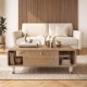Τραπεζάκι σαλονιού Doro  χρώμα sepet oak 100x60x34,6εκ.