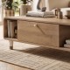 Τραπεζάκι σαλονιού Doro  χρώμα sepet oak 100x60x34,6εκ.
