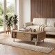Τραπεζάκι σαλονιού Doro  χρώμα sepet oak 100x60x34,6εκ.
