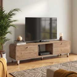 Έπιπλο τηλεόρασης Doro  χρώμα sepet oak 150x34x41εκ.