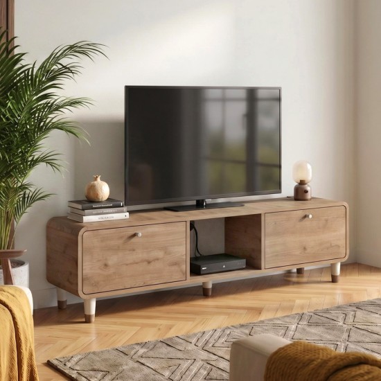 Έπιπλο τηλεόρασης Doro  χρώμα sepet oak 150x34x41εκ.