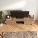 Έπιπλο τηλεόρασης Doro  χρώμα sepet oak 150x34x41εκ.