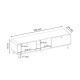 Έπιπλο τηλεόρασης Doro  χρώμα sepet oak 150x34x41εκ.