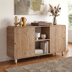 Μπουφές Doro  χρώμα sepet oak 150,2x39x81εκ.