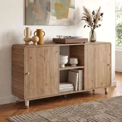 Μπουφές Doro  χρώμα sepet oak 150,2x39x81εκ.