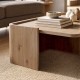 Τραπεζάκι σαλονιού Bora  χρώμα sepet oak 82x52x28,5εκ.