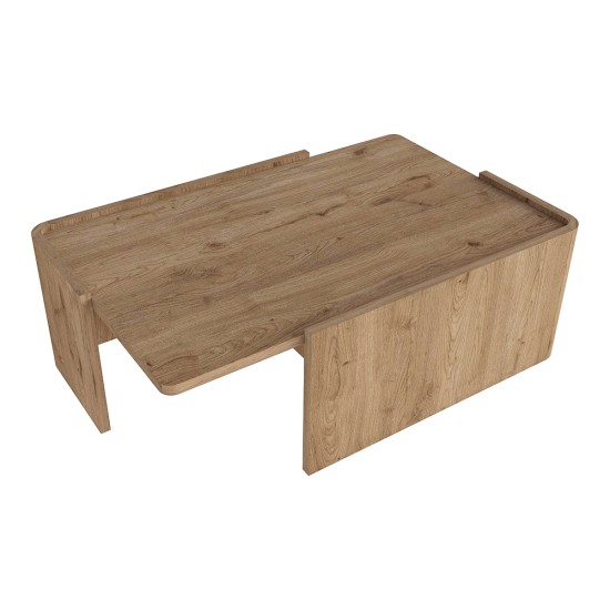 Τραπεζάκι σαλονιού Bora  χρώμα sepet oak 82x52x28,5εκ.