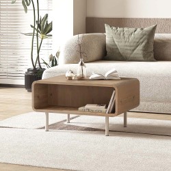 Τραπεζάκι σαλονιού Draen  χρώμα sepet oak 70,3x50x38,7εκ.
