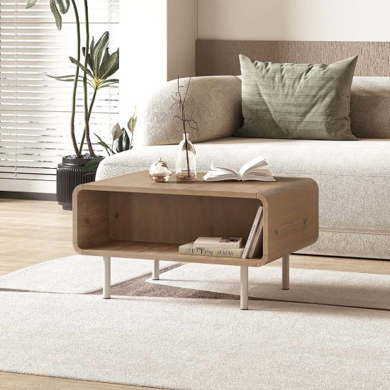 Τραπεζάκι σαλονιού Draen  χρώμα sepet oak 70,3x50x38,7εκ.
