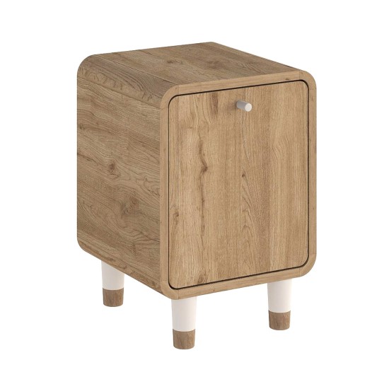 Κομοδίνο Doro  χρώμα sepet oak 35,3x34x51εκ.
