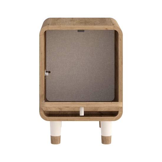 Κομοδίνο Doro  χρώμα sepet oak 35,3x34x51εκ.