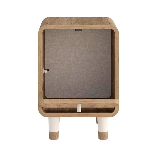 Κομοδίνο Doro  χρώμα sepet oak 35,3x34x51εκ.