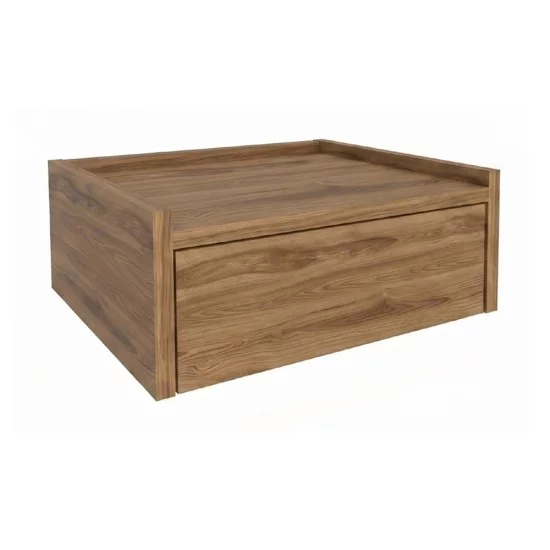 Κομοδίνο επιτοίχιο Brisa  χρώμα καρυδί Ud 42x35x18,2εκ.