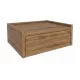 Κομοδίνο επιτοίχιο Brisa  χρώμα καρυδί Ud 42x35x18,2εκ.