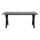 Τραπέζι Walter  Mdf - μεταλλικό χρώμα σκούρο γκρι σκυροδέματος 140x80x75εκ.