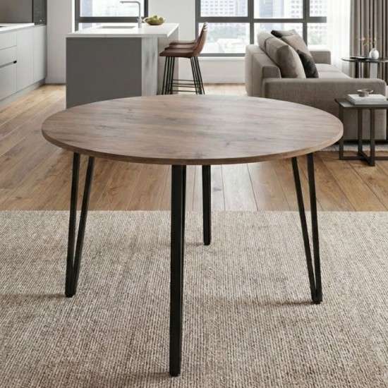 Τραπέζι Zeno  χρώμα ακακίας Ø110x73,5εκ.