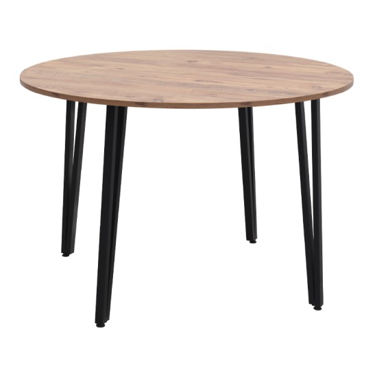 Τραπέζι Zeno  χρώμα ακακίας Ø110x73,5εκ.